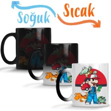 Baskı Dükkanı Pokemon Super Mario Sihirli Kupa Bardak Porselen