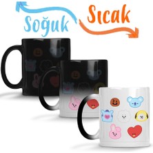 Baskı Dükkanı Bts BT21 Sihirli Kupa Bardak Porselen