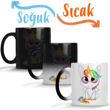 Baskı Dükkanı Unicorn Sihirli Kupa Bardak Porselen