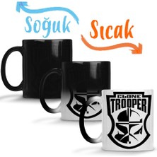 Baskı Dükkanı Star Wars Clone Trooper Sihirli Kupa Bardak Porselen