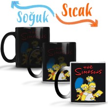 Baskı Dükkanı Os Simpsons Sihirli Kupa Bardak Porselen