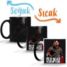 Baskı Dükkanı Red Dead Redemption 2 John Marston Sihirli Kupa Bardak Porselen