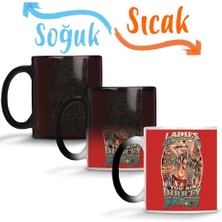 Baskı Dükkanı Music Pinup Dirty Sihirli Kupa Bardak Porselen