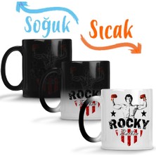 Baskı Dükkanı Rocky Rambo Boks Sihirli Kupa Bardak Porselen