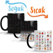 Baskı Dükkanı South Park Kenny Cartman Broflovski Sihirli Kupa Bardak Porselen