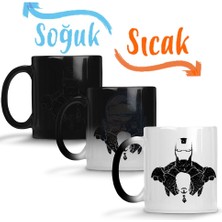 Baskı Dükkanı Ironman Flying Sihirli Kupa Bardak Porselen