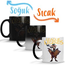 Baskı Dükkanı League Of Legends Sihirli Kupa Bardak Porselen