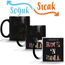 Baskı Dükkanı Rock In Roll Sihirli Kupa Bardak Porselen