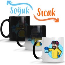 Baskı Dükkanı Heisenberg Walter White Breaking Bad Funny Sihirli Kupa Bardak Porselen