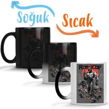 Baskı Dükkanı Robocop Sihirli Kupa Bardak Porselen