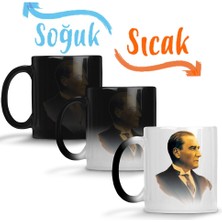 Baskı Dükkanı Mustafa Kemal Atatürk 03 Sihirli Kupa Bardak Porselen