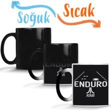 Baskı Dükkanı Atari Enduro Oyun Game Over Sihirli Kupa Bardak Porselen