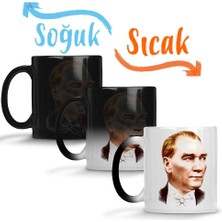 Baskı Dükkanı Mustafa Kemal Atatürk 02 Sihirli Kupa Bardak Porselen