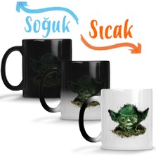 Baskı Dükkanı Mestre Yoda Sihirli Kupa Bardak Porselen