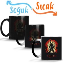 Baskı Dükkanı Banda Queen Sihirli Kupa Bardak Porselen