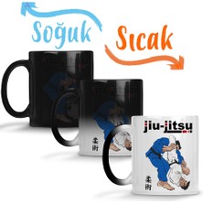 Baskı Dükkanı Jiu Jitsu Sihirli Kupa Bardak Porselen