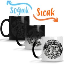 Baskı Dükkanı Pi Sayısı Matematik Özel Tasarım Sihirli Kupa Bardak Porselen