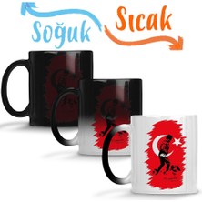 Baskı Dükkanı Mustafa Kemal Atatürk Sihirli Kupa Bardak Porselen