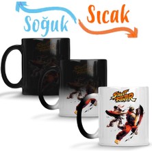 Baskı Dükkanı Street Fighter Sihirli Kupa Bardak Porselen