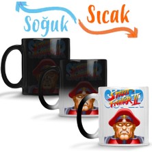 Baskı Dükkanı Street Fighter 2 Bison Sihirli Kupa Bardak Porselen