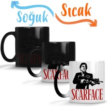 Baskı Dükkanı Scarface Sihirli Kupa Bardak Porselen