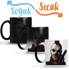 Baskı Dükkanı Gun And Clown Sihirli Kupa Bardak Porselen
