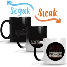 Baskı Dükkanı Fat Jacks Logo Sihirli Kupa Bardak Porselen
