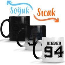 Baskı Dükkanı Justin Bieber 94 Sihirli Kupa Bardak Porselen