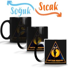 Baskı Dükkanı Captain Marvel A New Hope Sihirli Kupa Bardak Porselen