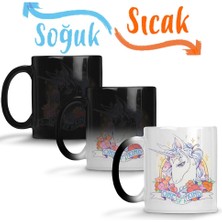 Baskı Dükkanı Unicorn 08 Sihirli Kupa Bardak Porselen
