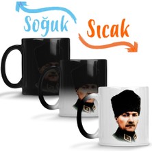 Baskı Dükkanı Mustafa Kemal Atatürk 06 Sihirli Kupa Bardak Porselen