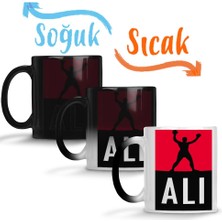 Baskı Dükkanı Muhammed Ali Boks Sihirli Kupa Bardak Porselen