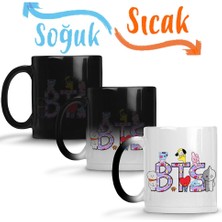 Baskı Dükkanı Bts BT21 Karakterleri 01 Sihirli Kupa Bardak Porselen