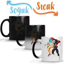 Baskı Dükkanı Goku ve Jiren 01 Sihirli Kupa Bardak Porselen