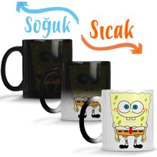 Baskı Dükkanı Sünger Bob Sihirli Kupa Bardak Porselen