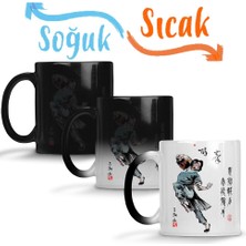 Baskı Dükkanı Drunken Master Sihirli Kupa Bardak Porselen