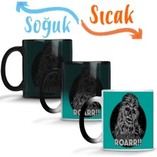 Baskı Dükkanı Roarr Star Wars Sihirli Kupa Bardak Porselen
