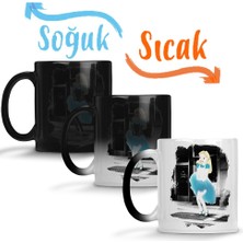 Baskı Dükkanı Alice In The Air Sihirli Kupa Bardak Porselen