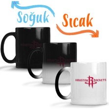 Baskı Dükkanı Houston Rockets Sihirli Kupa Bardak Porselen