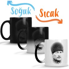 Baskı Dükkanı Mustafa Kemal Atatürk 07 Sihirli Kupa Bardak Porselen