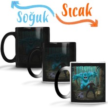 Baskı Dükkanı Witcher Killing Monsters Sihirli Kupa Bardak Porselen