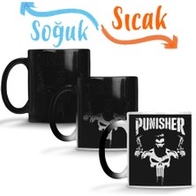 Baskı Dükkanı The Punisher Sihirli Kupa Bardak Porselen