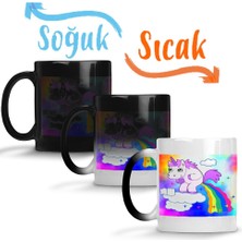 Baskı Dükkanı Unicorn 02 Sihirli Kupa Bardak Porselen
