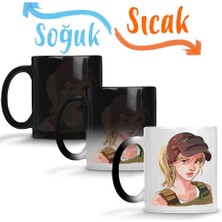 Baskı Dükkanı Pubg Female Capa 3 Sihirli Kupa Bardak Porselen