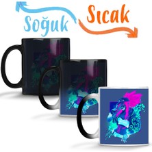 Baskı Dükkanı Kda Akali Original Skin League Of Legends Sihirli Kupa Bardak Porselen