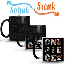 Baskı Dükkanı One Piece Sihirli Kupa Bardak Porselen