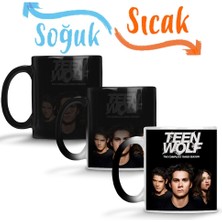 Baskı Dükkanı Teen Wolf Sihirli Kupa Bardak Porselen