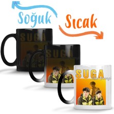 Baskı Dükkanı Bts Suga Min Yoongi Sihirli Kupa Bardak Porselen