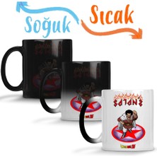 Baskı Dükkanı Dragon Ball Z Sihirli Kupa Bardak Porselen