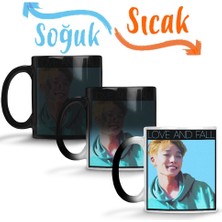 Baskı Dükkanı Bobby Love And Fall Sihirli Kupa Bardak Porselen